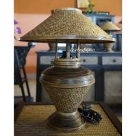 [ สินค้าขายดี ‼️ ] bamboo lamp โคมไฟ โคมไฟไม้ไผ่ โคมไฟสาน โคมไฟโรงแรม โคมไฟทรงแจกัน โคมไฟโรงแรม โคมไฟหัวเตียง โคมไฟตั้งโต๊ะ โคมไฟมีหมวก