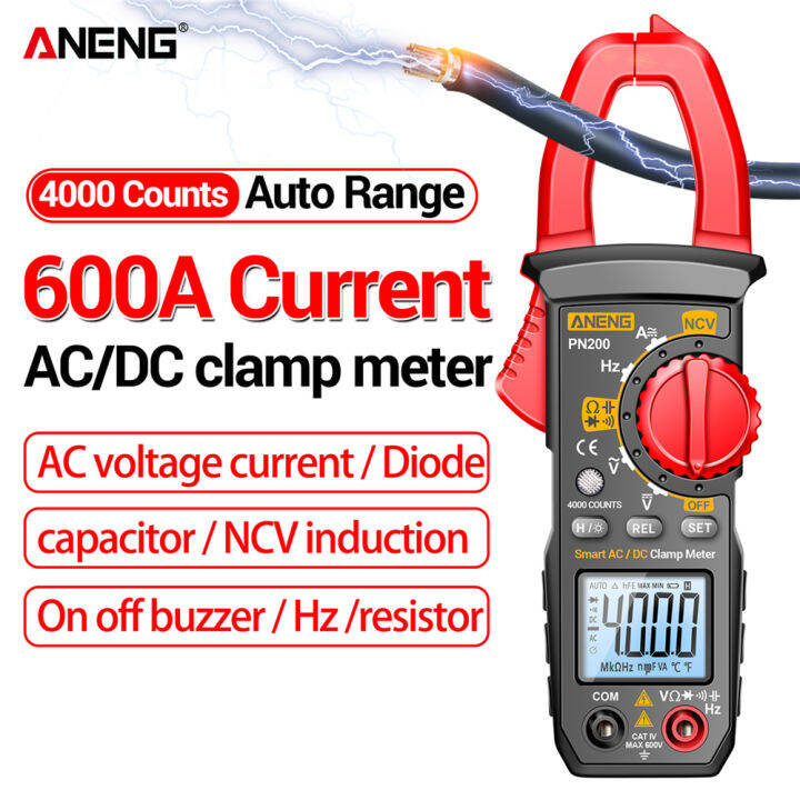 Aneng Pn Digital Clamp Meter Dc Ac A Current Counts Multimeter Ammeter Voltage Tester