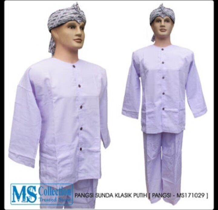 PANGSI SUNDA KLASIK PUTIH [ PANGSI - MS171029 ] | Lazada Indonesia