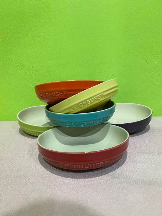 Le Creuset Rainbow Series 20cm Bowl x 6 pcs Lazada