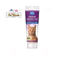 Hairball Solution Gel เจลสำหรับแมวช่วยขจัดและป้องกันก้อนขนอุดตัน รสไก่ และช่วยบำรุงขนให้สวยงาม 100g.