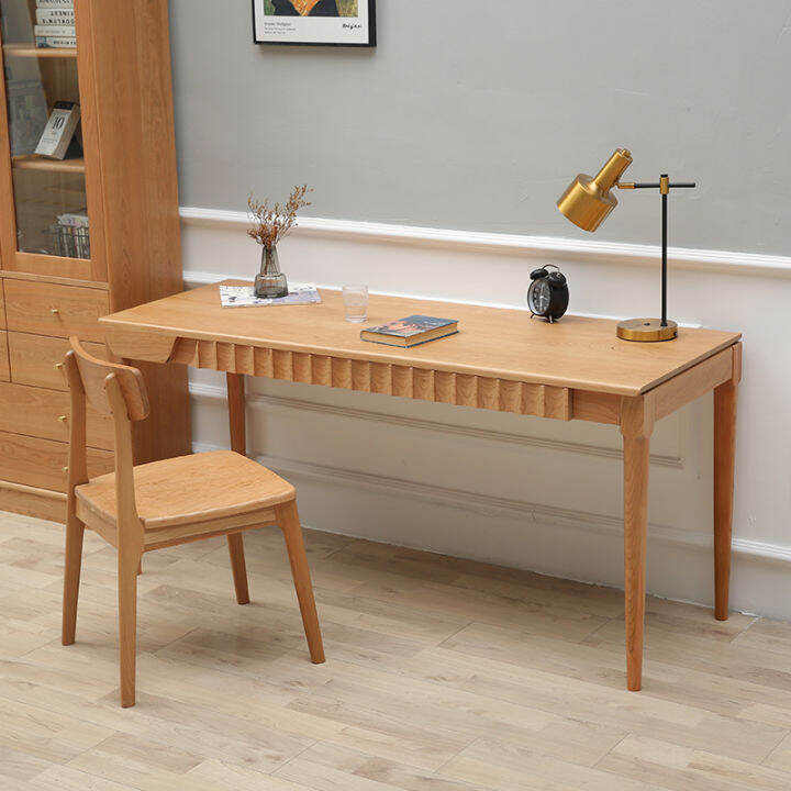 Nordic Accessible Luxury Solid Wood Desk Cherrywood Study Writing Desk