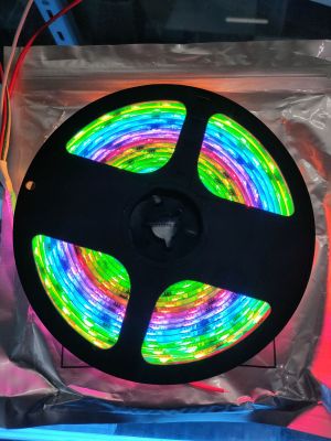 ไฟวิ่ง ไฟเส้นสีรุ้ง LED Ws2811 RGB-Full color 12โวลท์