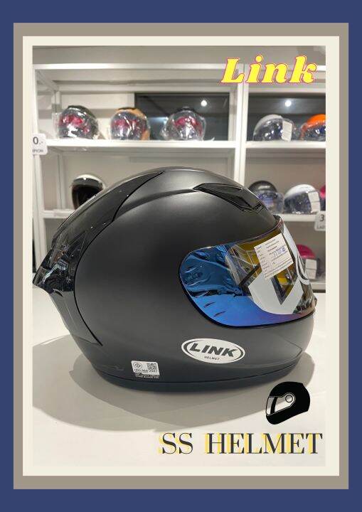 หมวกกันน็อค-link-helmet-หมวกกันน็อคเต็มใบทนทานต่อแรงกระแทก-รูปทรงโฉบเฉี่ยวดูสปอร์ต-ลวดลายสวยเท่