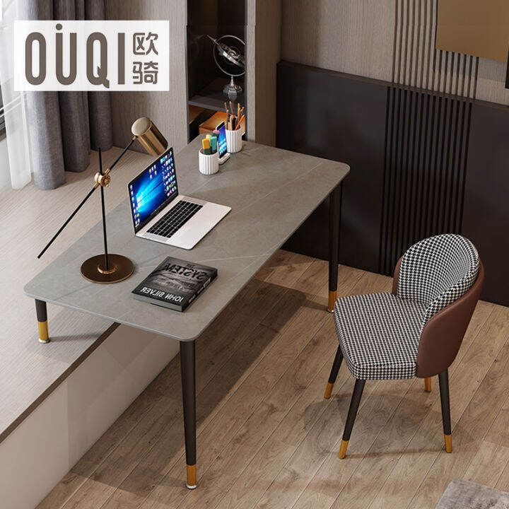 Accessible Luxury Stone Plate Bay Window Desk Modern Minimalist Bedroom