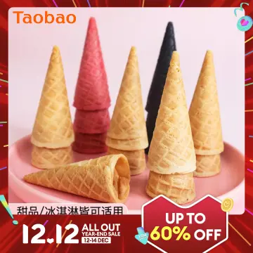 Simulation Black Original Cone Gelato Ice Cream Cone Accessories