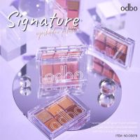 ODBO SIGNATURE EYESHADOW PALETTE OD276โอดีบีโอ อายแชโดว์ ซิกเนเจอร์ พาเลท 6 สี เม็ดสีแแน่น ติดทนนาน