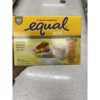 Equal Gold 0 Calorie Sweetener 40 G. อิควล โกลด์ วัตถุให้ความหวานแทนน้ำตาล