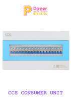 ตู้คอนซูเมอร์ Consumer Unit ตู้ครบชุด 16 ช่อง แบรนด์ CCS รุ่น CCU6-16+16 (รับประกัน 5 ปี)