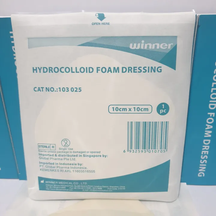 Hydrocolloid Dressing With Border 10cm x 10cm / Hydrocolloid Foam