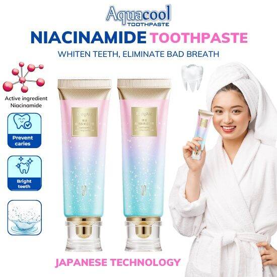 Aquacool Original Niacinamide Toothpaste Cleansing Whitening Mousse ...