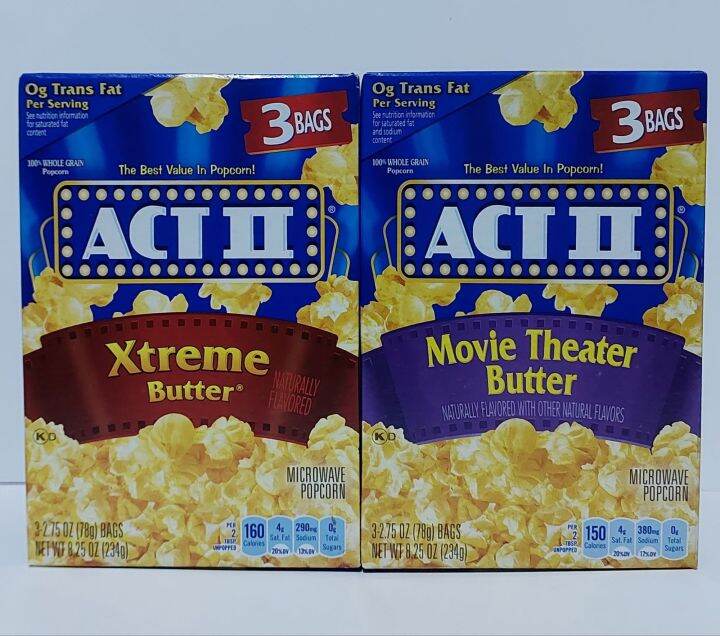 Act II Popcorn, 2.75 Ounce Bags, 3Count, Pack of 3 Lazada PH