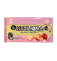 서주 미니웨하스 딸기맛  Seoju Strawberry Mini Wafers 80 g.????