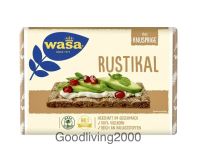 (Free shipping) Wasa Wholegrain Rye Crisp Bread Rustikal 275 g ขนมปังกรอบโฮลเกรนข้าวไรน์ วาซา รัสติกัล 275 กรัม