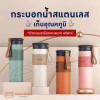 [มาใหม่ พร้อมส่ง!!] กระบอกน้ำสแตนเลส เก็บอุณหภูมิได้นานถึง 12 ชั่วโมง_YKK01