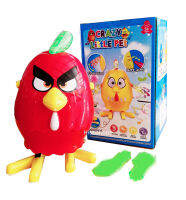 Crazy Little Pet Angry Bird Dance แองกี้เบิร์ดเต้น ไก่เต้น ของเล่นใส่ถ่าน มีเสียงมีไฟ น่ารักมากคะ