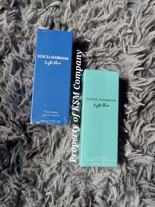 Authentic Tester Perfume 20ml for Men & Women, Scent is DnG Light Blue