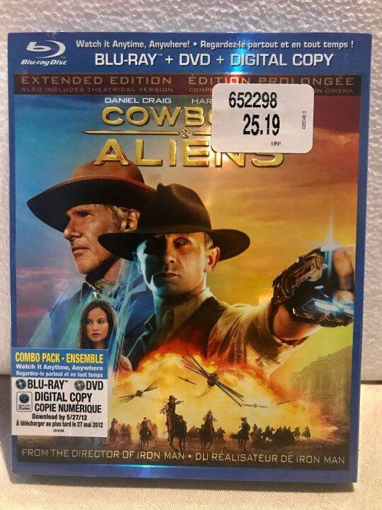 COWBOYS & ALIENS Extended Edition W/ Theatrical Version Blu-Ray+DVD ...