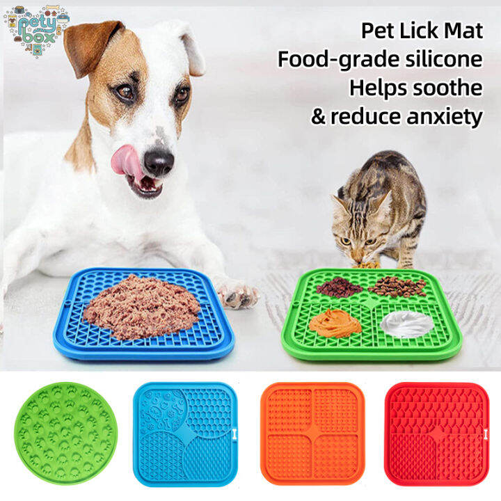 [Pety Box] Silicone Dog Lick Pad Pet Licking Mat Slow Feeding Mat Dog ...