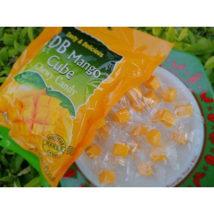 Halal DB mango cube chewy candy QQ 130g芒果软糖很Q/Mango Candy 90g Lazada