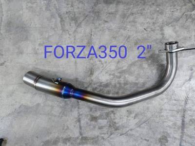 คอท่อ ไทเทเนียม HONDA FORZA350 สามารถใส่กับปลายท่อ PR2