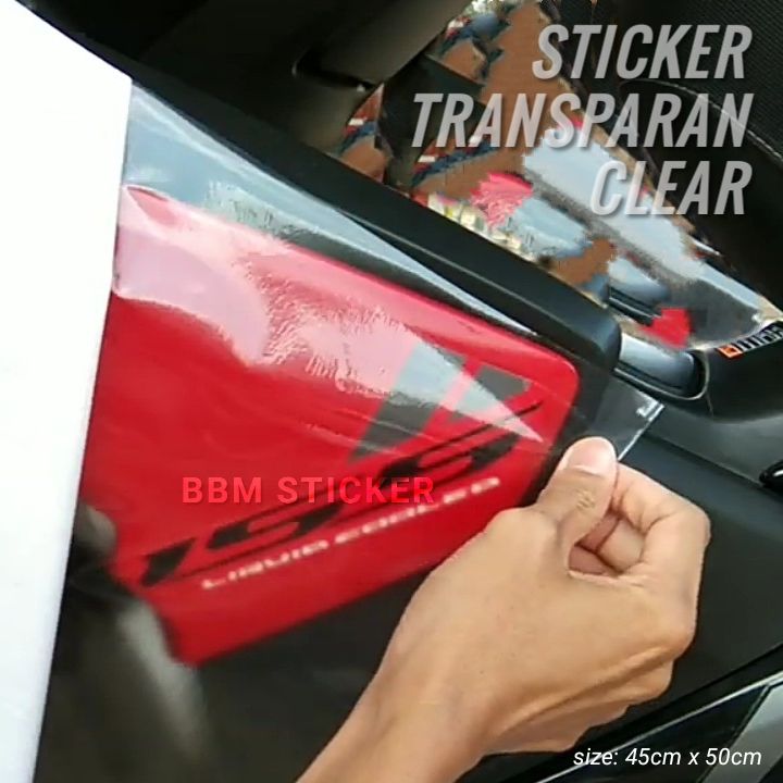 Stiker Skotlet Bening Transparan Putih Lazada Indonesia