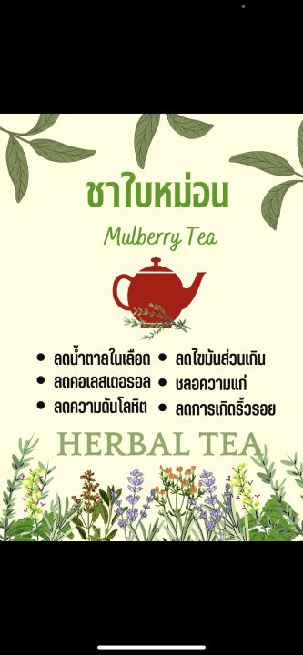 ชาใบหม่อน-mulberry-tea-mulberry-leaf-tea-ชามัลเบอรี่-ขนาด-25ซองชา