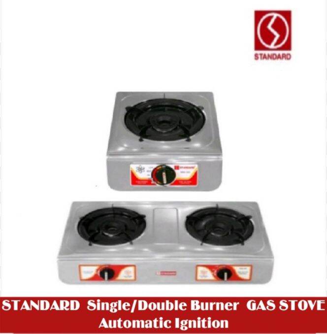 STANDARD SINGLE / DOUBLE BURNER GAS STOVE Automatic Ignition Lazada PH