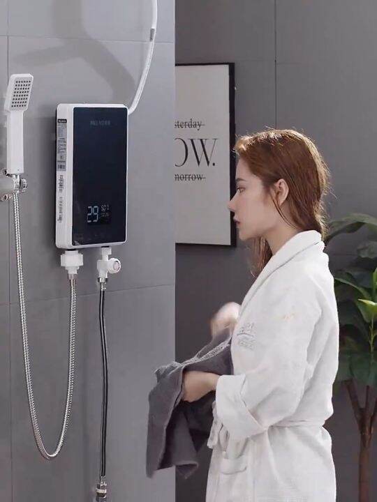 Electric water heater Shower 6000W LCD Touchscreen Smart Instant Water ...