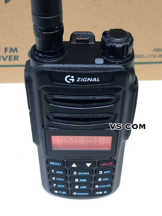 zignal-รุ่น-g-751-สำหรับหน่วยงานราชการ-เจ้าหน้าที่-มีทะเบียนถูกกฎหมาย-สังเคราะห์ความถี่ประเภท2-vhf-fm-136-174mhz-5w-2-บรรทัด-วิทยุสื่อสาร-เสายางคู่ตัวรับส่ง-2-5-กิโลเมตร-รับประกัน-1-ปี