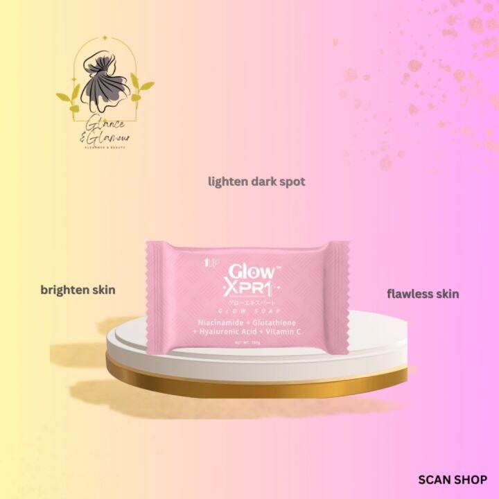 GLOW XPRT GLOW SOAP with Niacinamide + GLutathione + Hyaluronic Acid ...