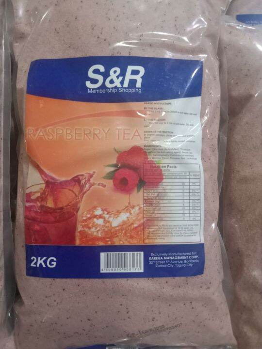 S&R RASPBERRY TEA MIX 2KG (USA) | Lazada PH