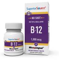 ⭐️พร้อมส่ง??วิตามินB12แบบดูดซึมเร็ว Superior Source No Shot Vitamin B12 Methylcobalamin 1000 mcg