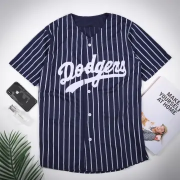 Baju baseball jersey baseball Dodgers, Fesyen Wanita, Pakaian Wanita,  Atasan di Carousell