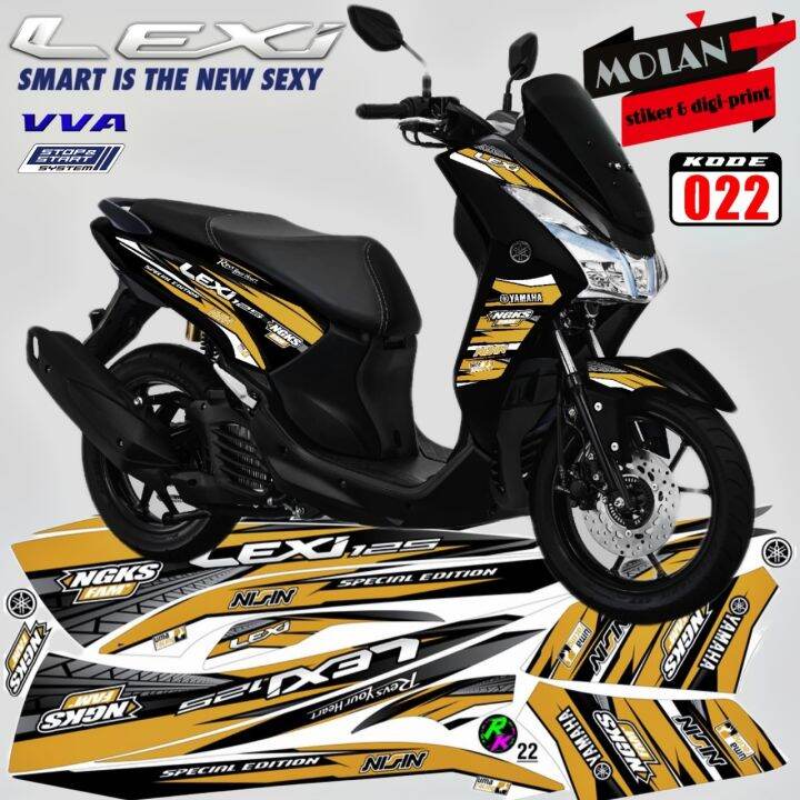 Decal Sticker Striping Variasi Yamaha LEXI 125 | Decal Lexi | Striping ...