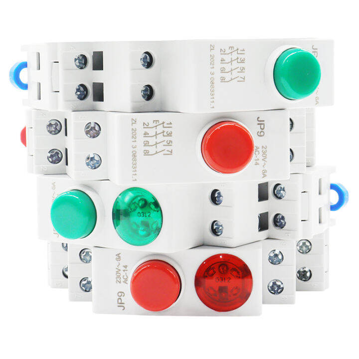 JP9 Push Button Card DIN rail Button Switch Reset with Moving Signal