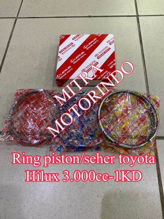 Ring Piston ring Seher Toyota Hilux Diesel 1kd 3 0cc 3000cc 13011 0L030 ring-piston-ring-seher-toyota-hilux-diesel-1kd-3-0cc-3000cc-13011-0l030