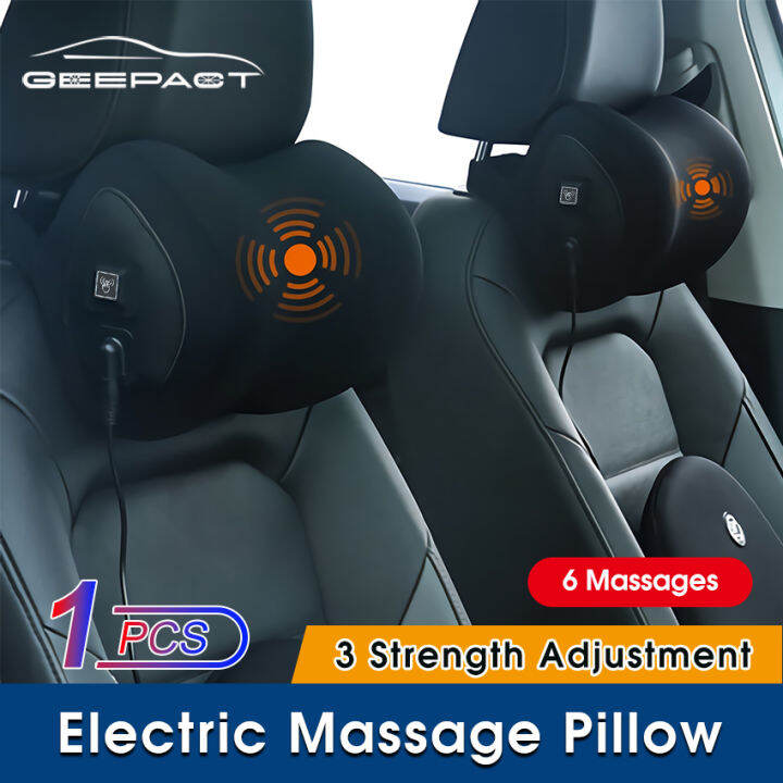 Geepact Car Massage Pillow Electric Massage Headrest Automotive Neck