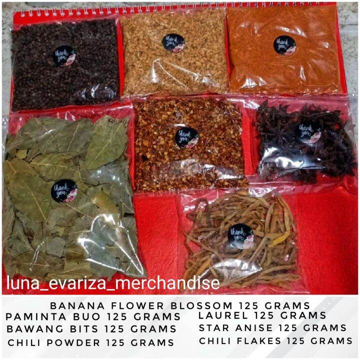 HERBS & SPICES 7 in 1 BUDGET PACKS ACTUAL PHOTO POSTED Lazada PH