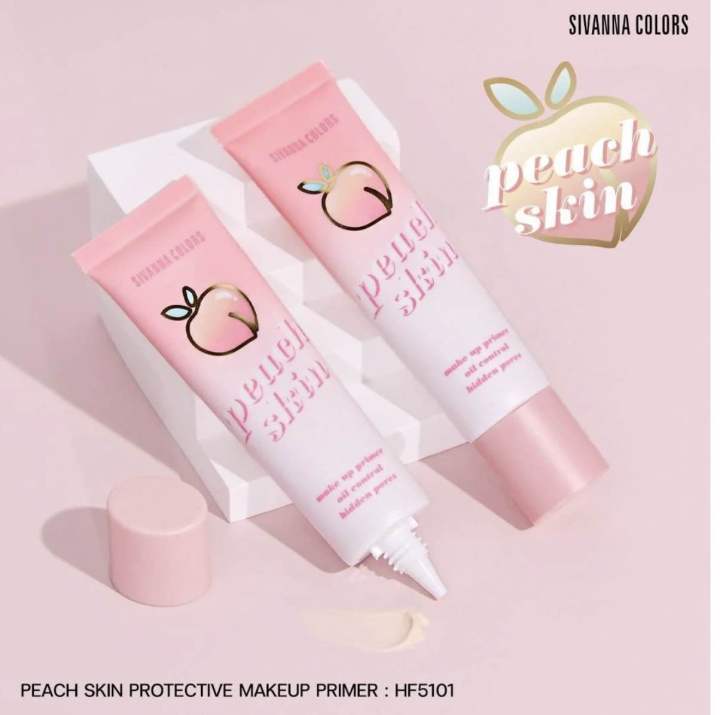sivanna-ครีมรองพื้น-sivanna-colors-peach-skin-protective-make-up-primer