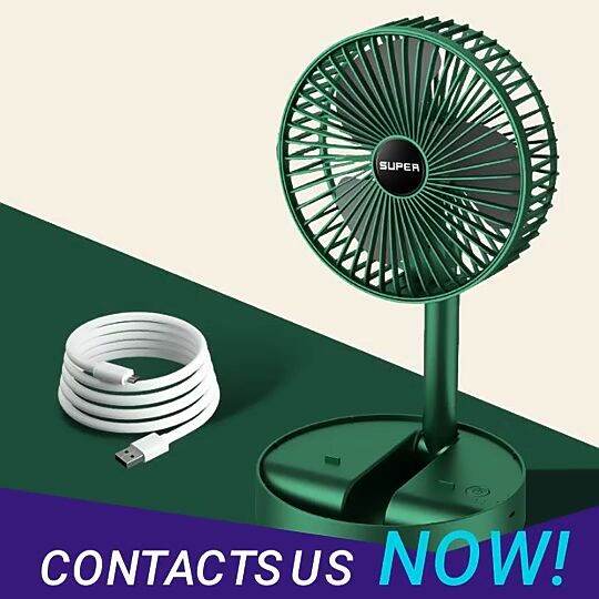 Climax Portable Usb Rechargeable Fan 3 In 1 Charge Telescopic Mini Desktop Fan 3 In 1 Camping