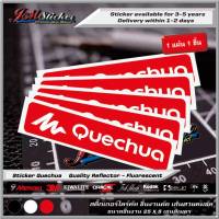 สติ๊กเกอร์โลโก้ Quechua งานตัดไดรคัท