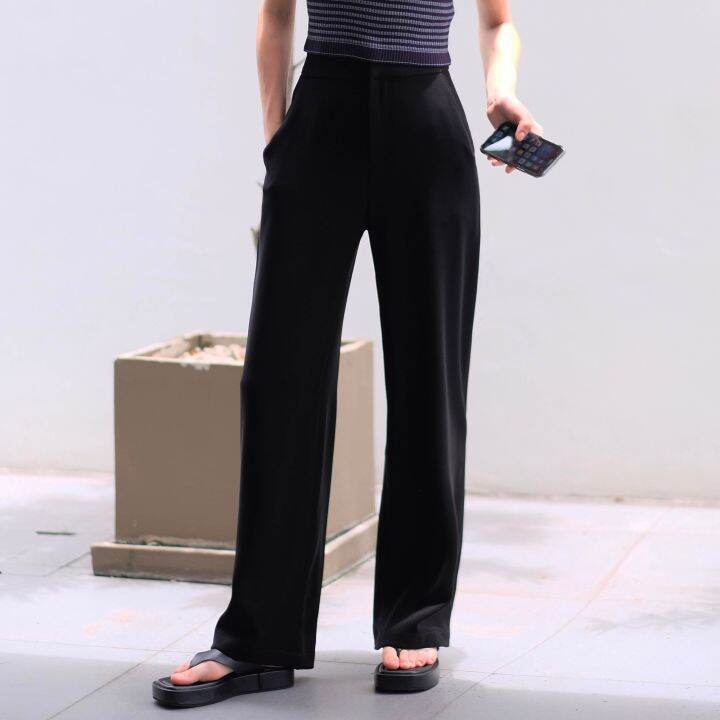 P24 Softest Straight Pants (2 colors) Lazada.co.th