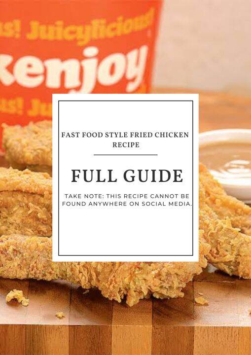 Chicken Joy Recipe, This recipe is used by the famous Fried chicken