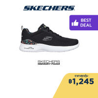 Skechers สเก็ตเชอร์ส รองเท้าผู้หญิง รองเท้าผ้าใบ Women Sport Skech-Air Dynamight Laid Out Shoes - 149756-BKMT Memory Foam Skech-Air Machine Washable, Vegan