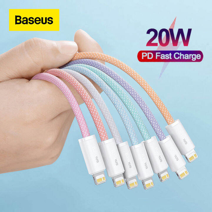 Baseus 20W PD USB C Cable For iPhone 14 13 Pro Max Fast Charging USB C