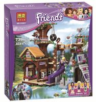 LEGO Compatible with Lego Girls Friends Adventure Camp Tree House รุ่น 41122 Childrens Puzzle Assembled Building Block Toy 01047