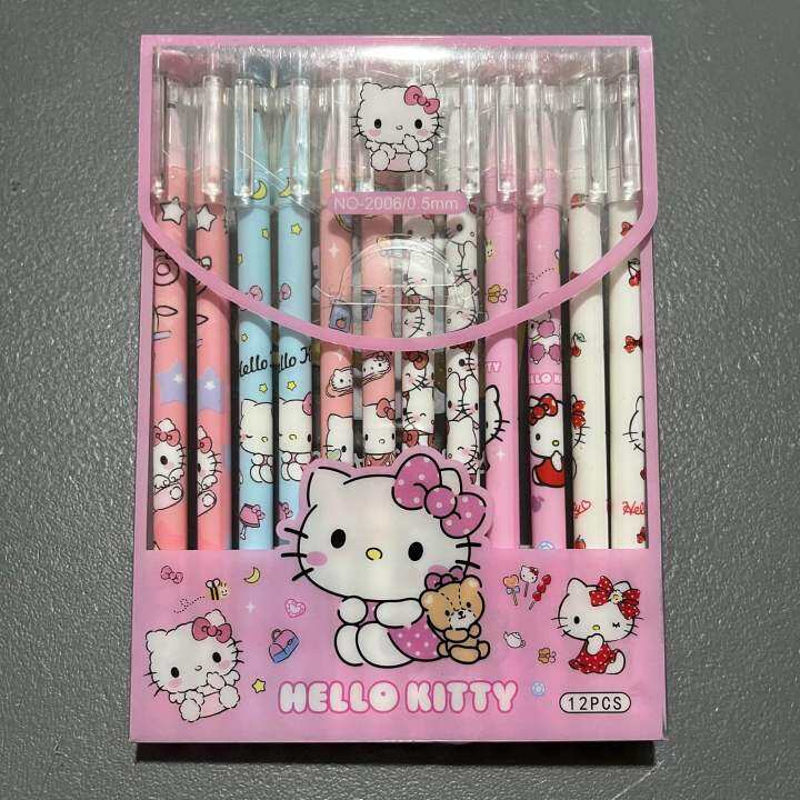 Hello Kitty No.2006 Erasable Friction Pen Set (12pcs.) Sanrio Lazada PH