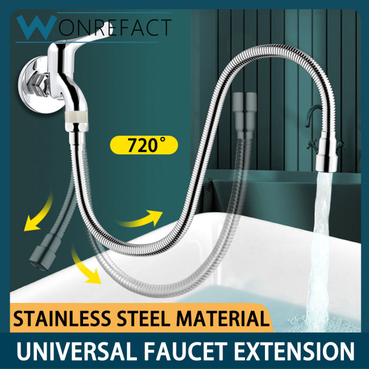 Stainless Steel Faucet Extension Tube Universal 720° Rotatable and Free ...