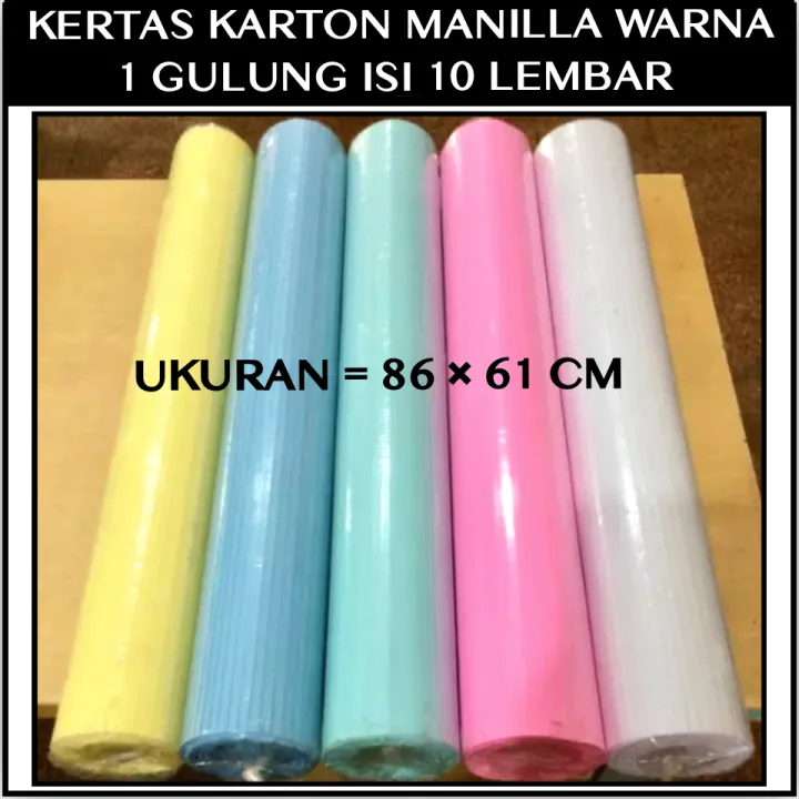 Kertas Karton Manila Warna Warni Isi 10 Lembar Lazada Indonesia